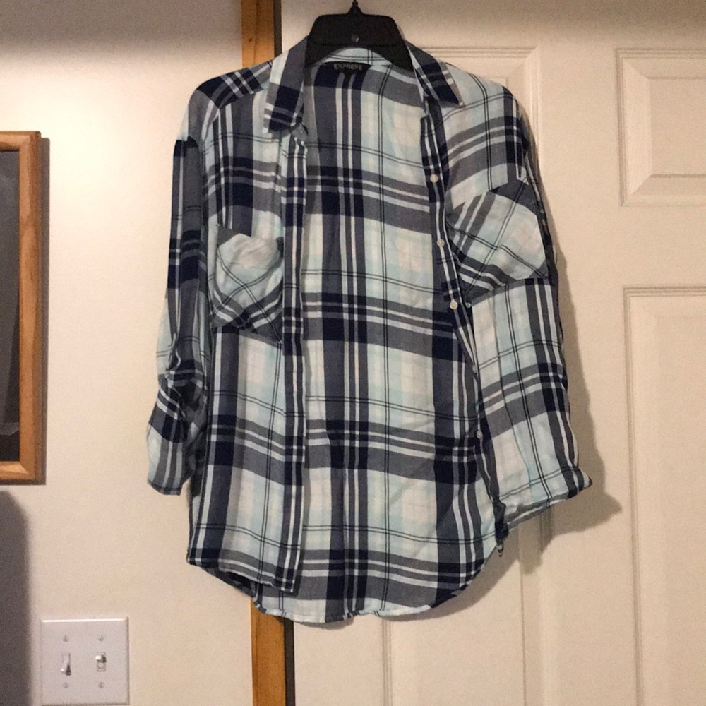 Blue plaid